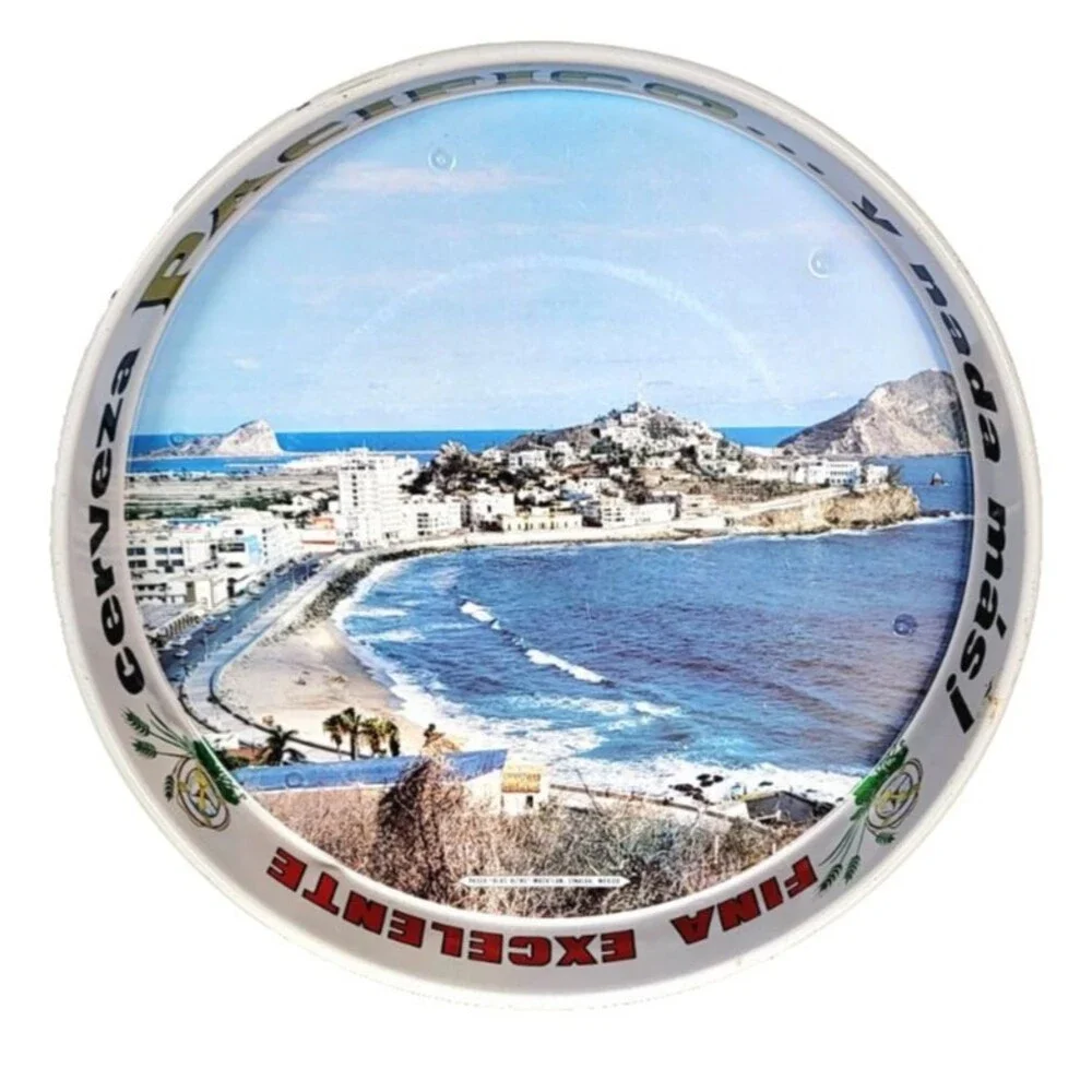 Vtg 80s Pacifico Cerveza  Y Nada Mas! Fina Excellente Sinaloa Mazatlan Beer Tray
